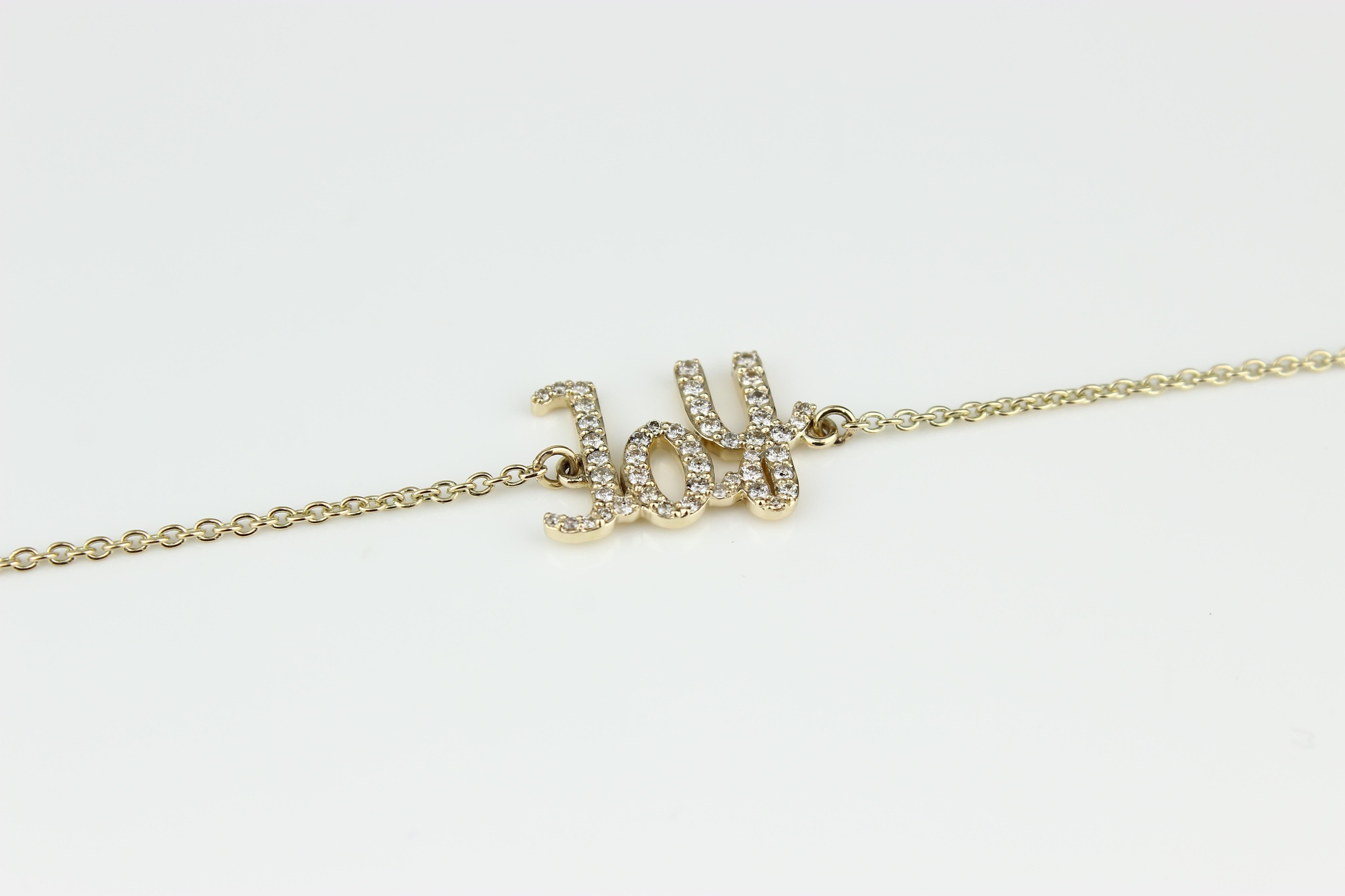 Bracelet Joy en or massif 18 carats avec diamants Neuf - En vente à New Delhi, DL