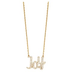 Used Diamond Joy Pendant Necklace in 18k Solid Gold