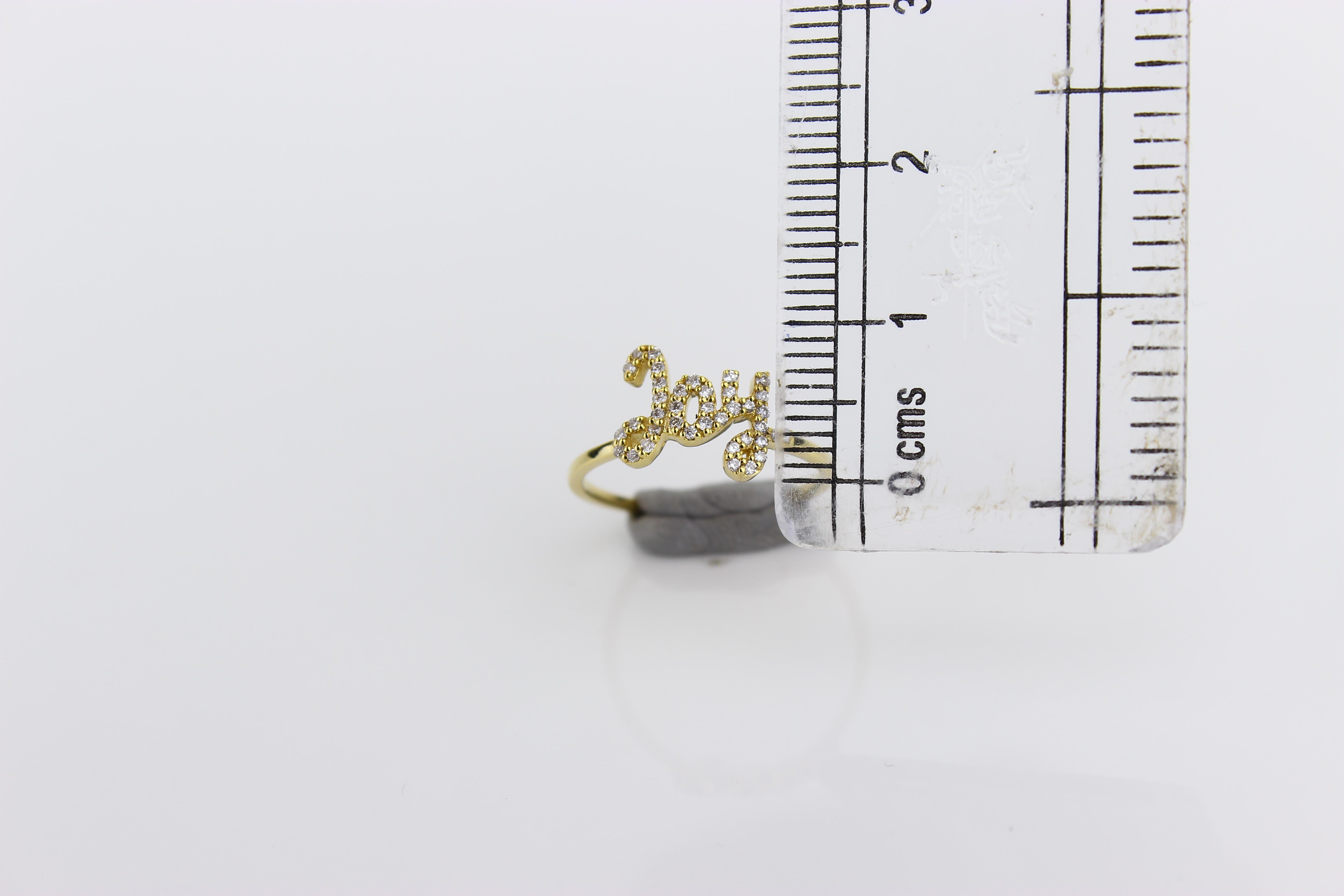For Sale:  Diamond Joy Ring Set In 18K Solid Gold 15