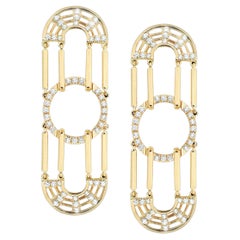 Diamond Kaleidoscope Earrings in 18K Gold Settings