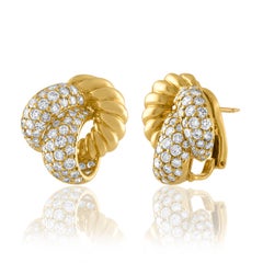 Diamond Knot Earrings