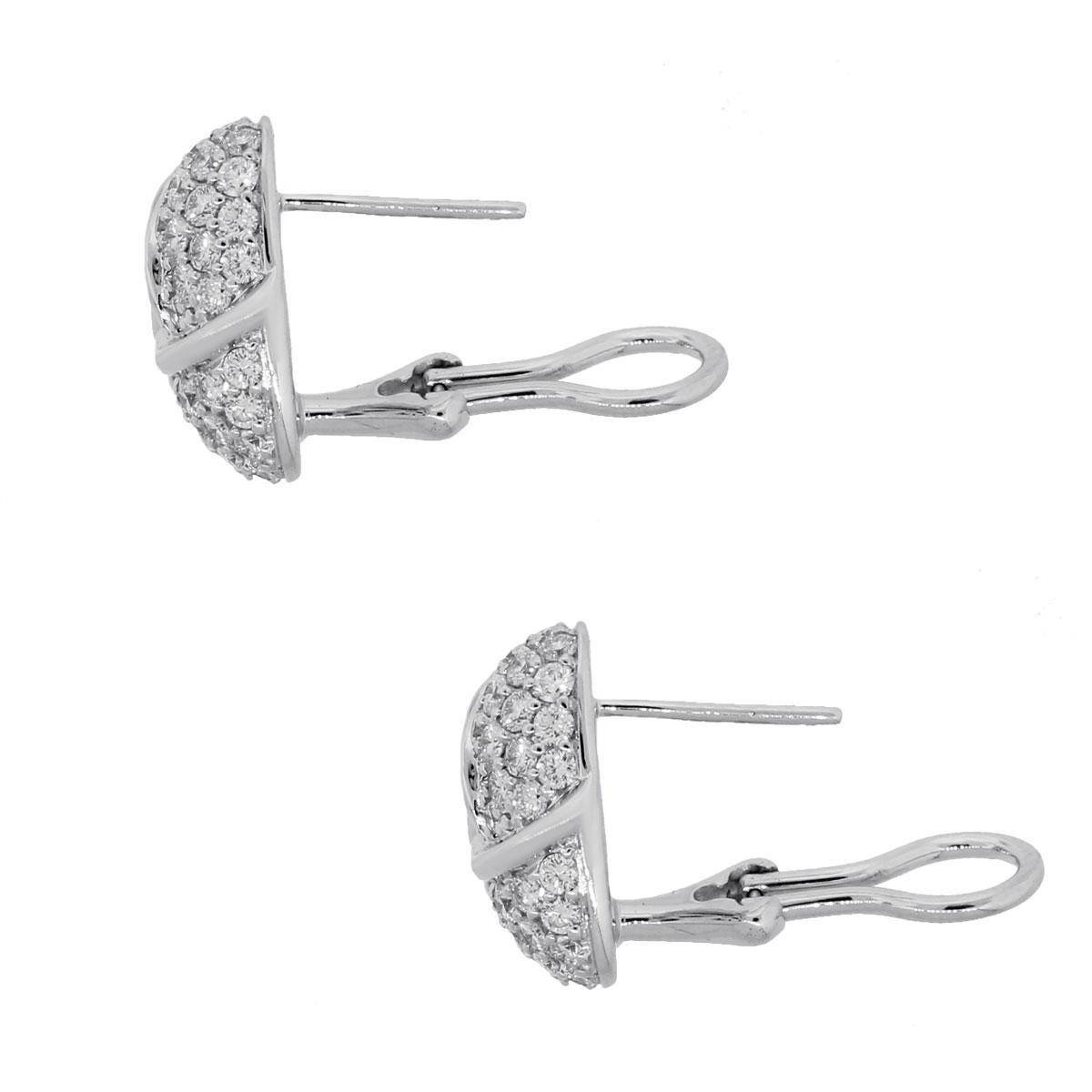 Art Deco Diamond Knot Earrings