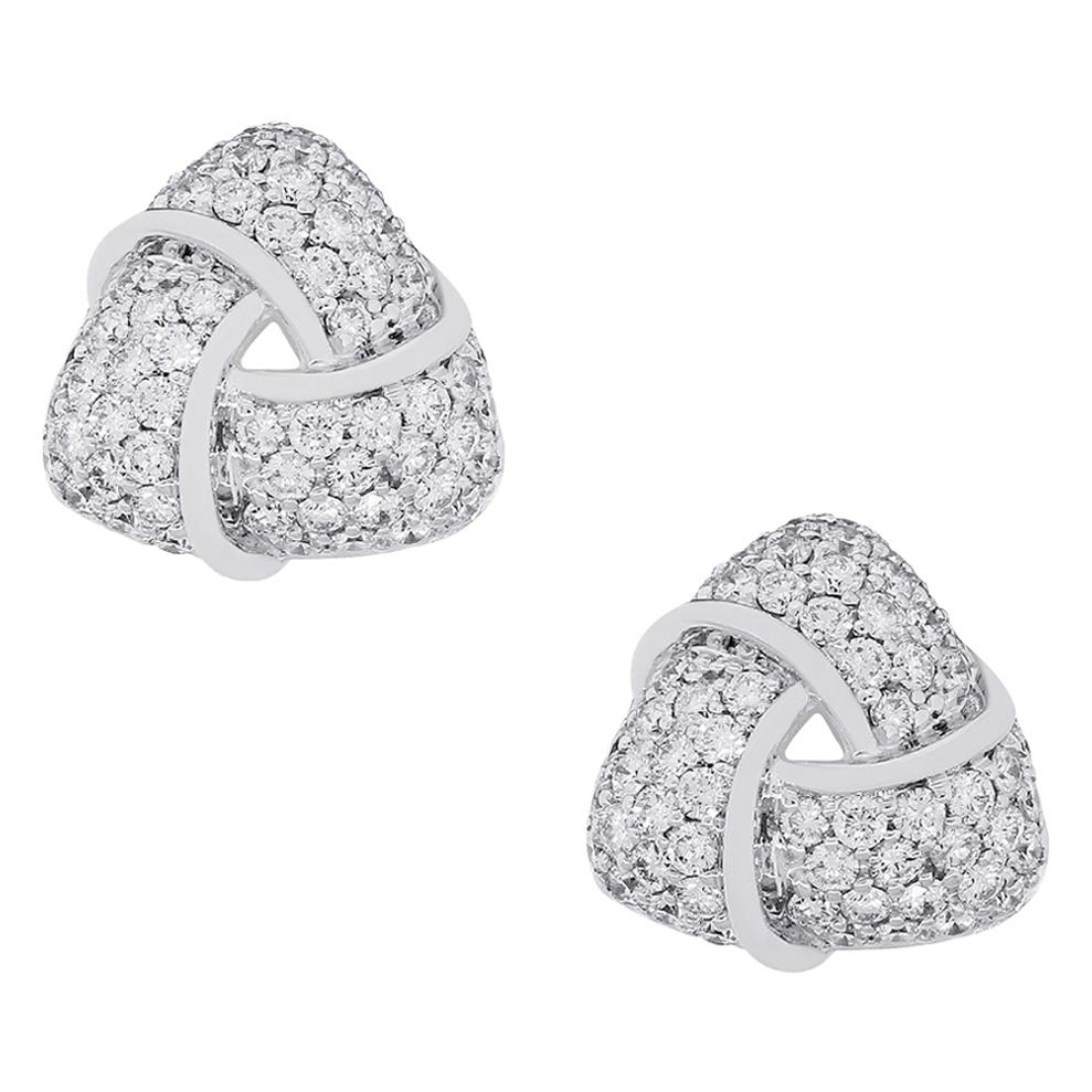 Diamond Knot Earrings