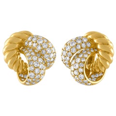 Diamond Knot Earrings