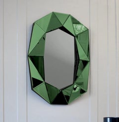 Diamond Large Mirror Emerald