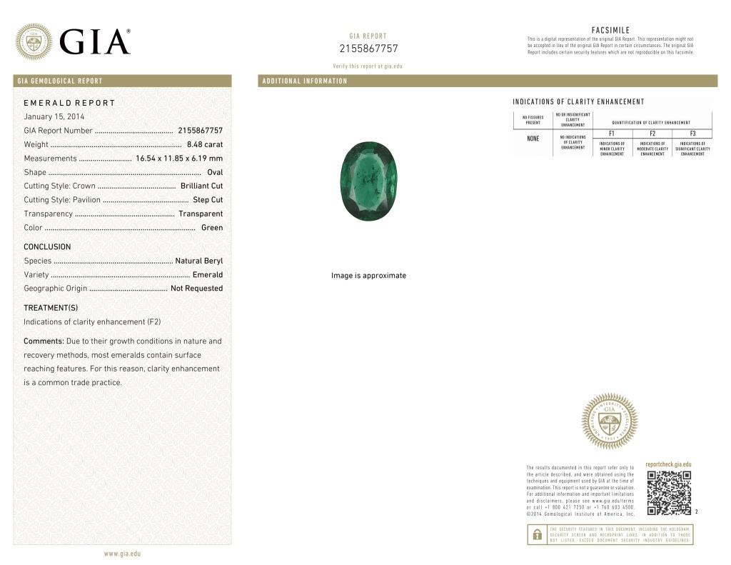 Modern Diamond Lattice Emerald Ring For Sale
