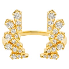 Diamond Laurel Open Ring