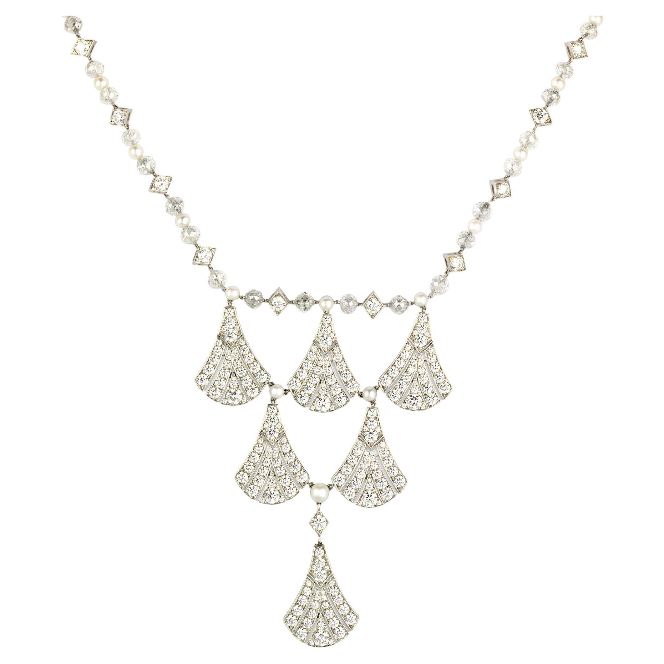 Diamant-Lavalier-Halskette von Tiffany6 & Co, 45,64 Karat im Angebot