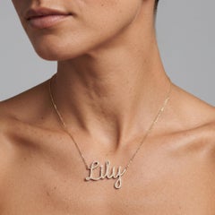 0.49ctw Diamond Lily 14K Yellow Gold Pendant Necklace