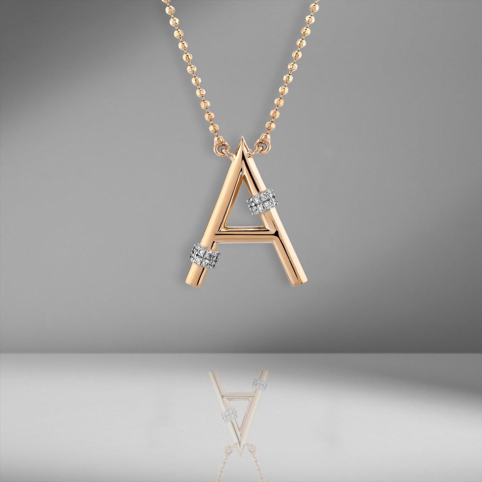 Sophisticated Diamond Letter Charm Featuring Brilliant-cut Diamonds and a 14K Yellow Gold

Round Diamond: 0,08ct	
Color: E	
Clairty: SI
14K Gold: 3.78Gr.
