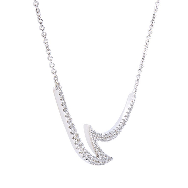 Diamond Lightening Necklace For Sale at 1stDibs