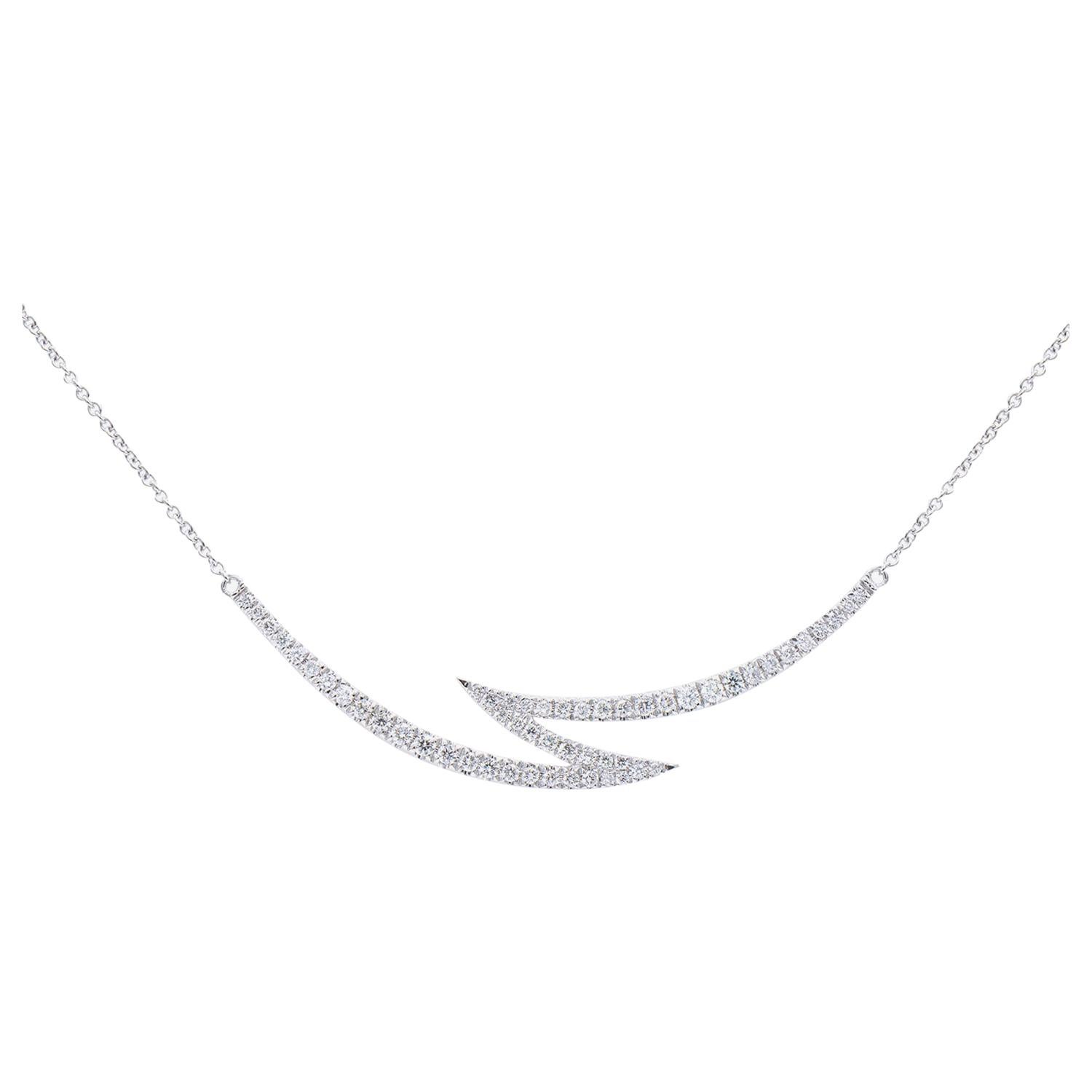 Diamond Lightening Necklace For Sale