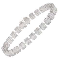 Diamond Line Bracelet 5.60 Carat