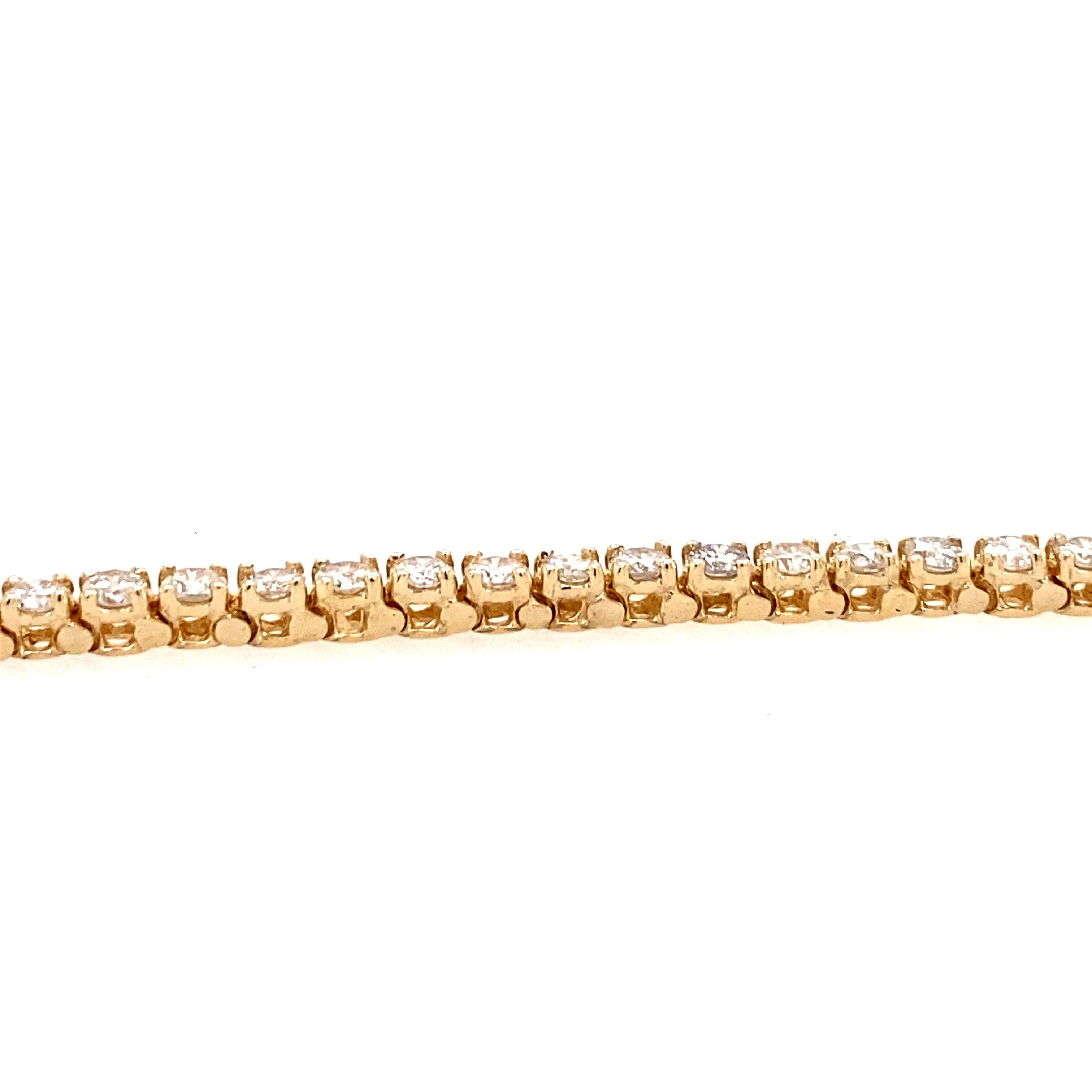 Contemporary Diamond Line Bracelet