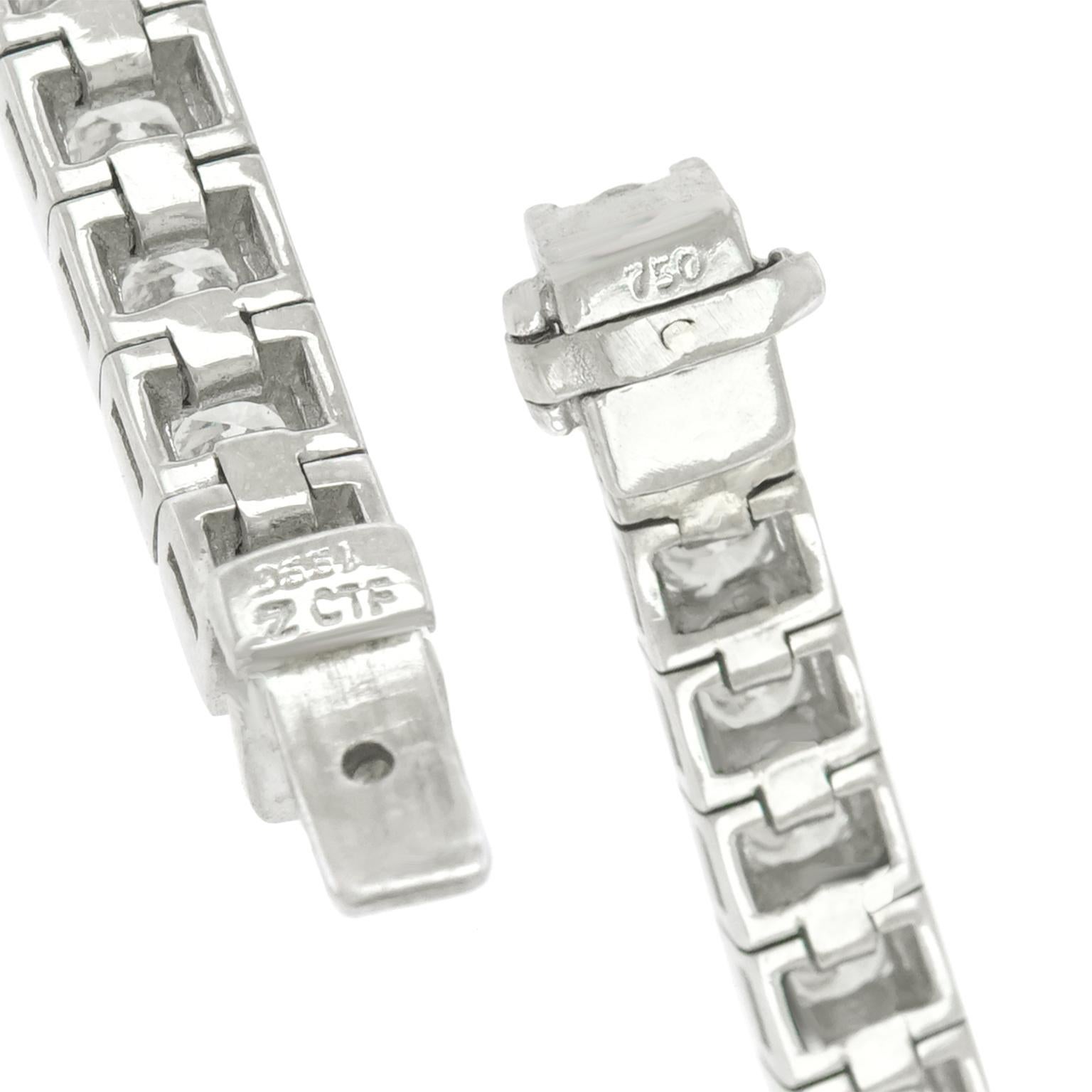  Bracelet ligne de diamants Unisexe 
