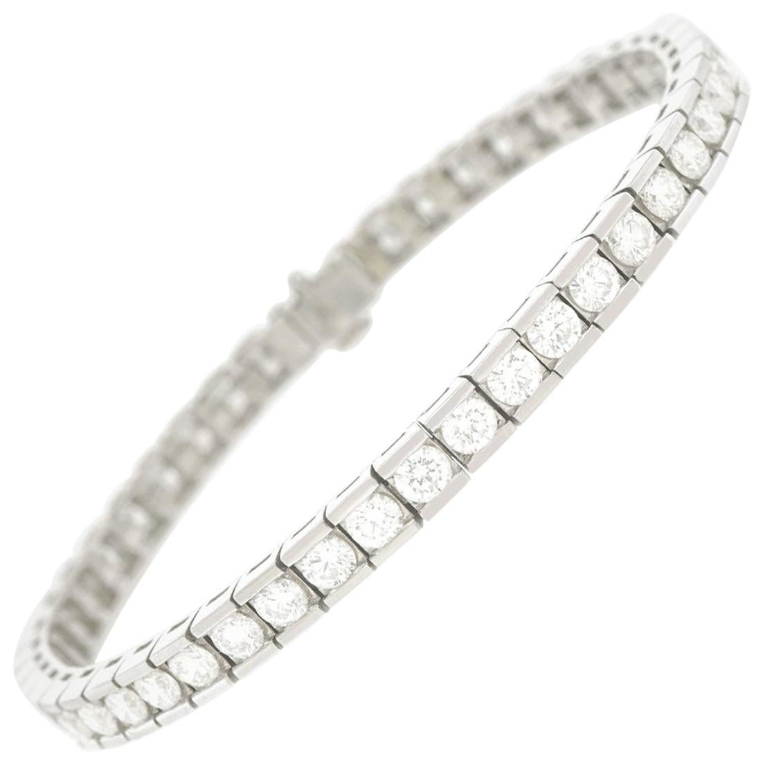 Diamond Line Bracelet For Sale