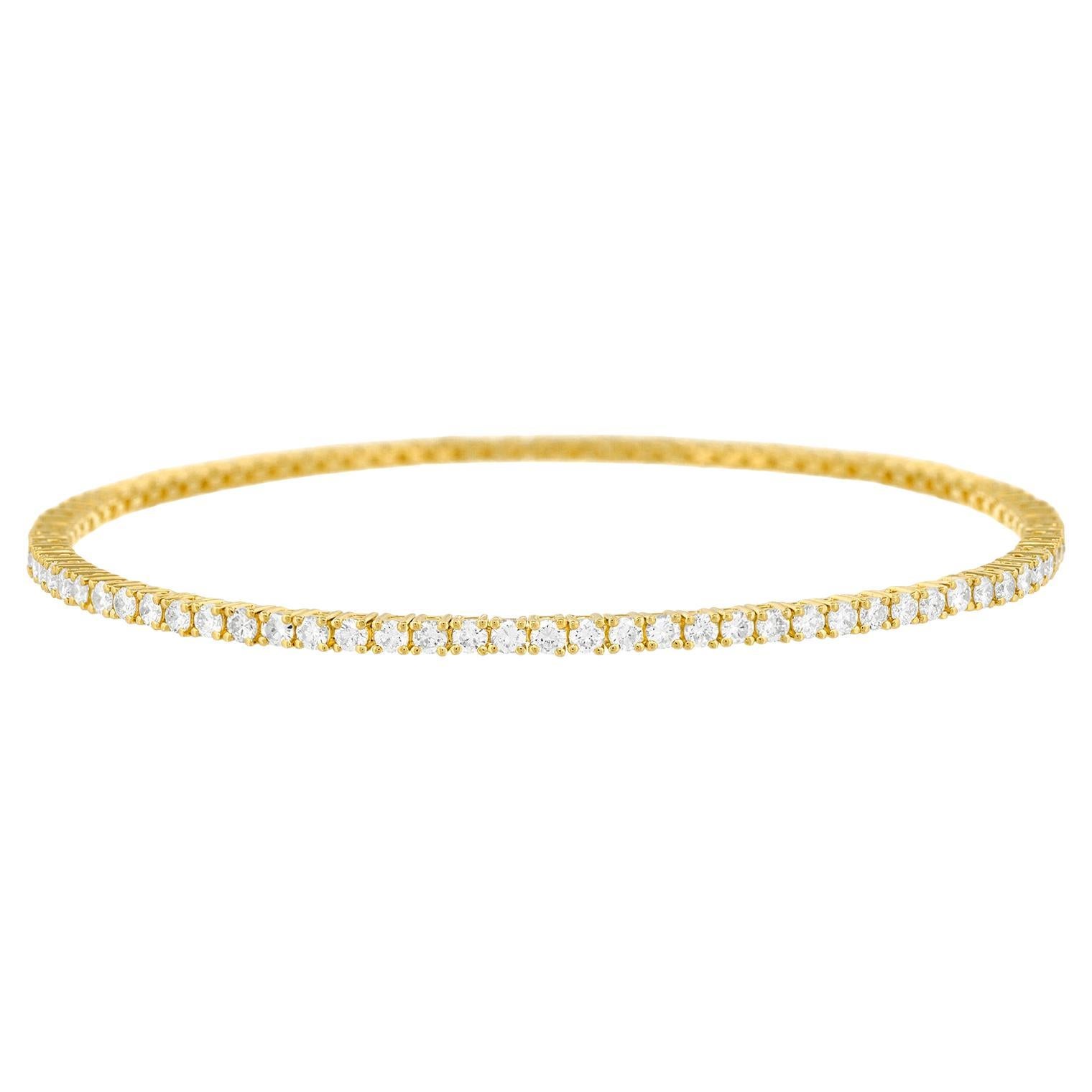 Bracelet ligne de diamants