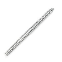 Bracelet ligne de diamants en or blanc 18 carats