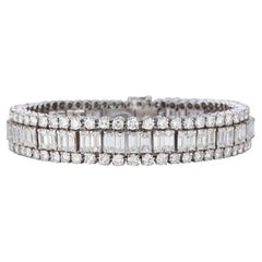 Diamond Line Bracelet in 18K White Gold