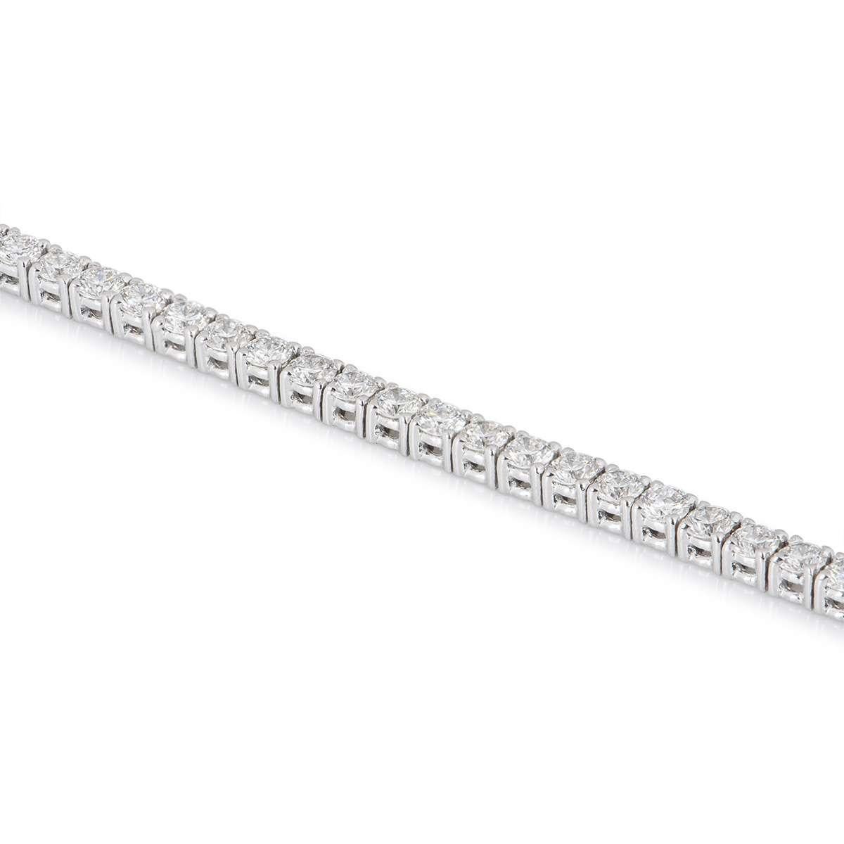 Diamond Line Tennis Bracelet 3.50 Carat In Excellent Condition In London, GB