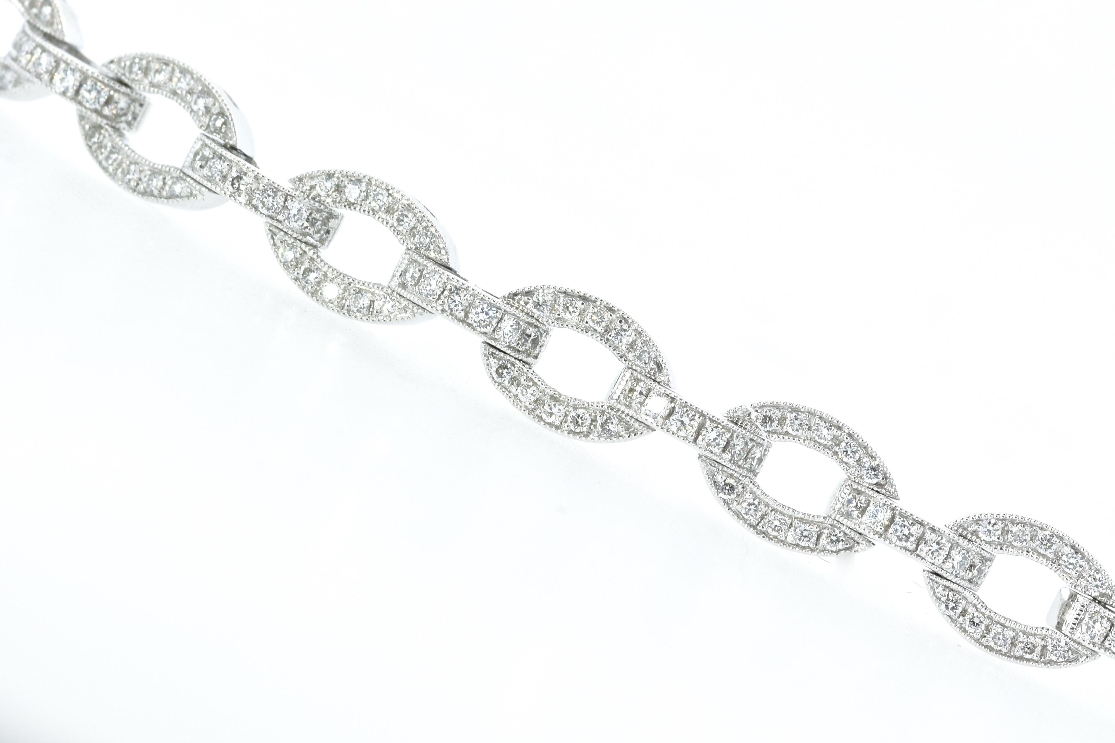 Diamond Link Bracelet, Contemporary 1