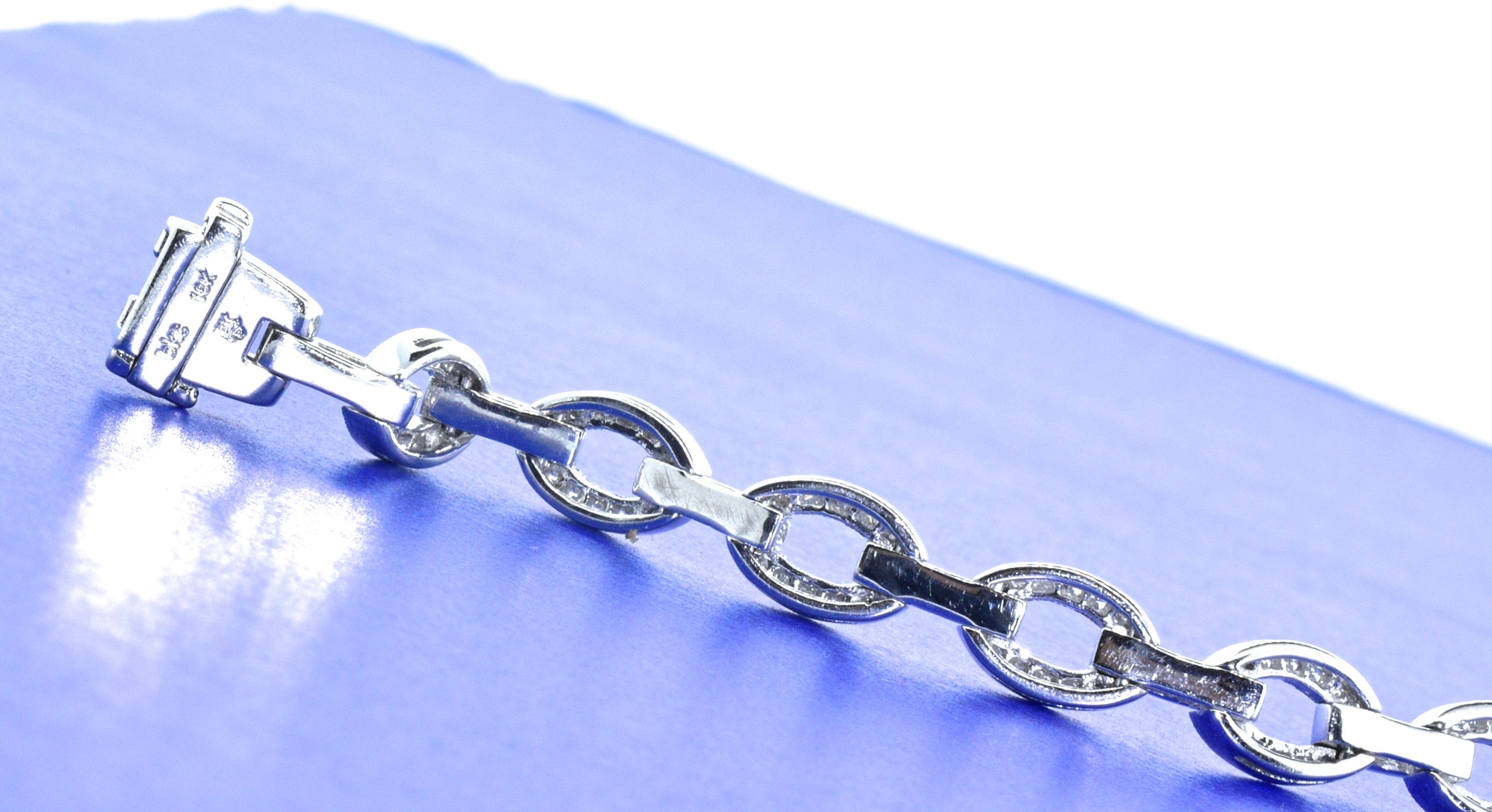 Diamond Link Bracelet, Contemporary 3