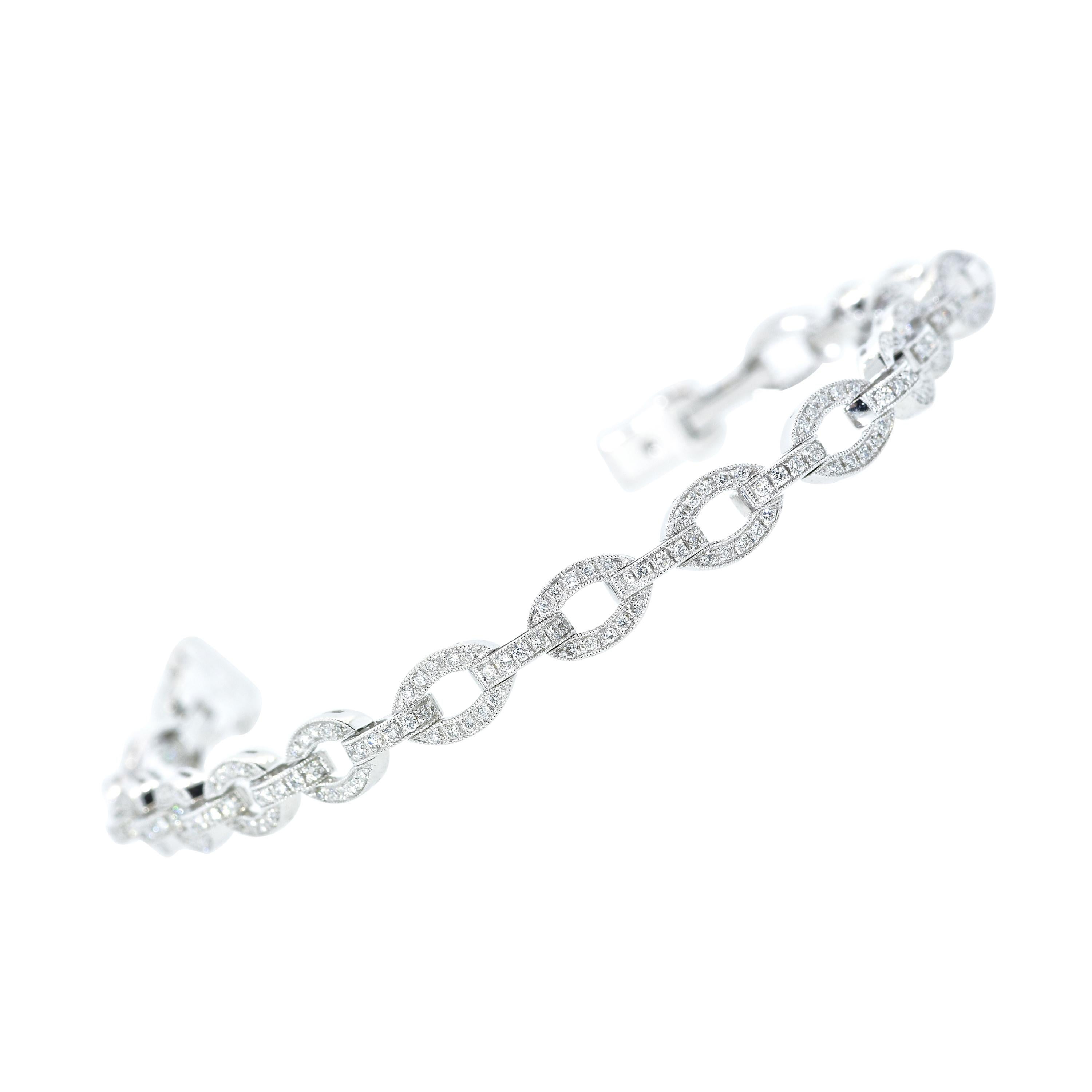 Diamond Link Bracelet, Contemporary