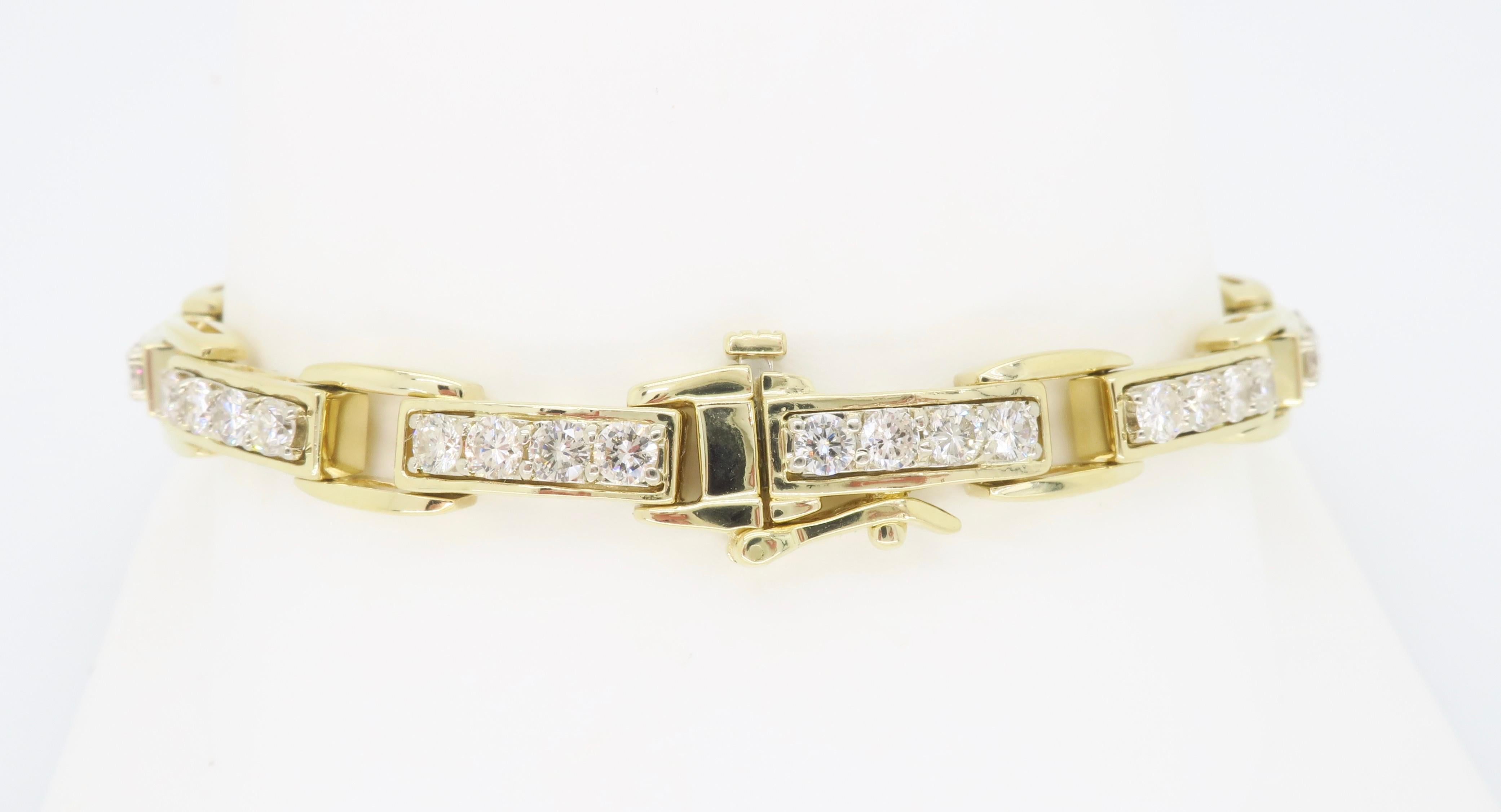 Women's Diamond Link Bracelet