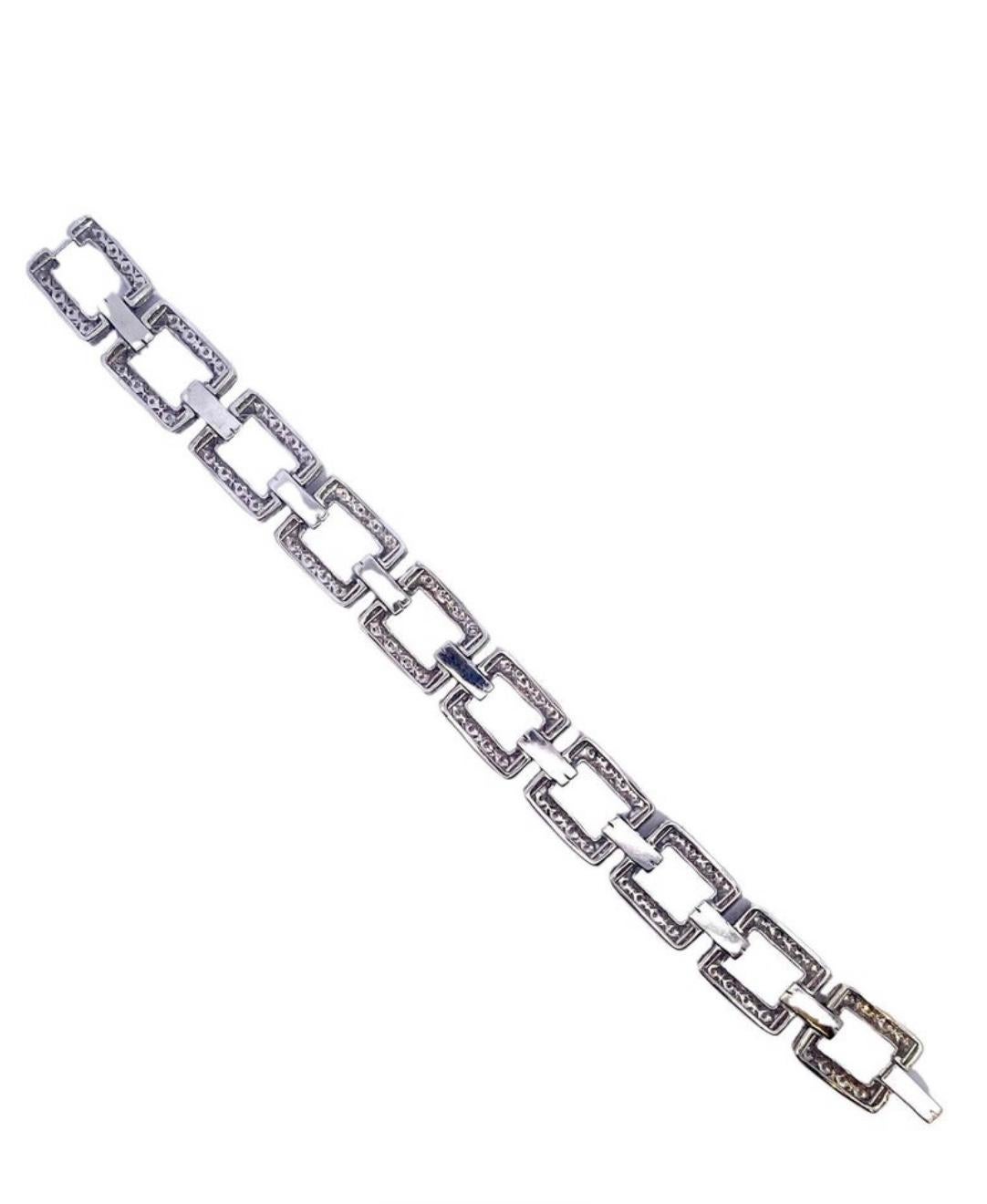 Diamond Link Bracelet  For Sale 2