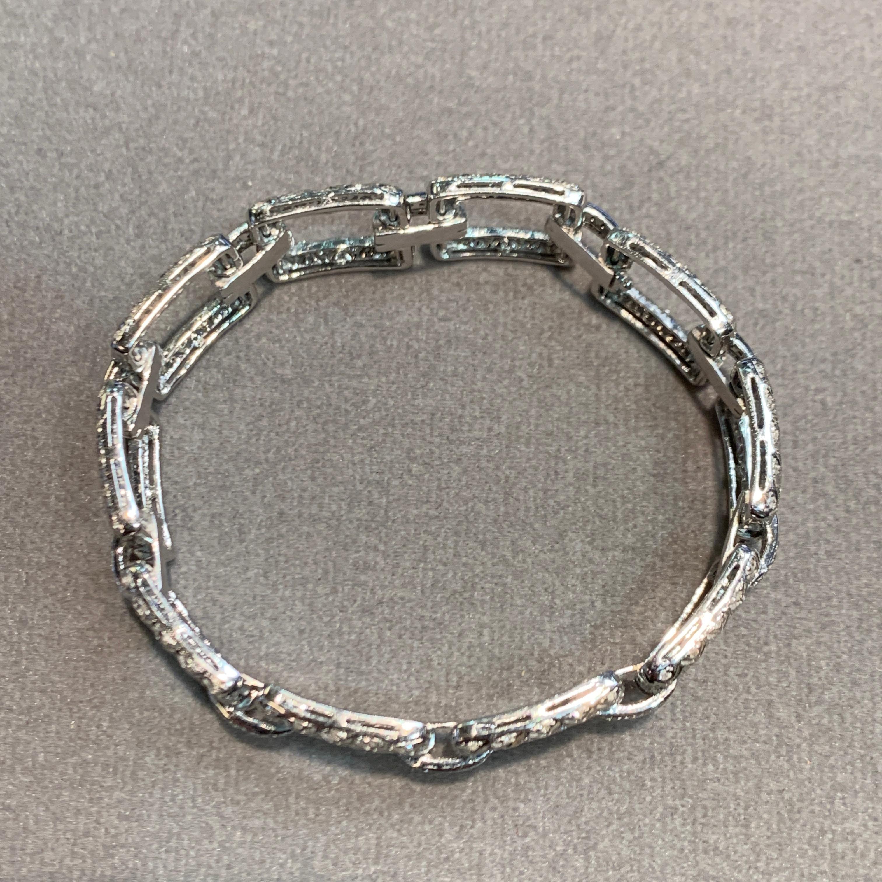 Diamond Link Bracelet  For Sale 3