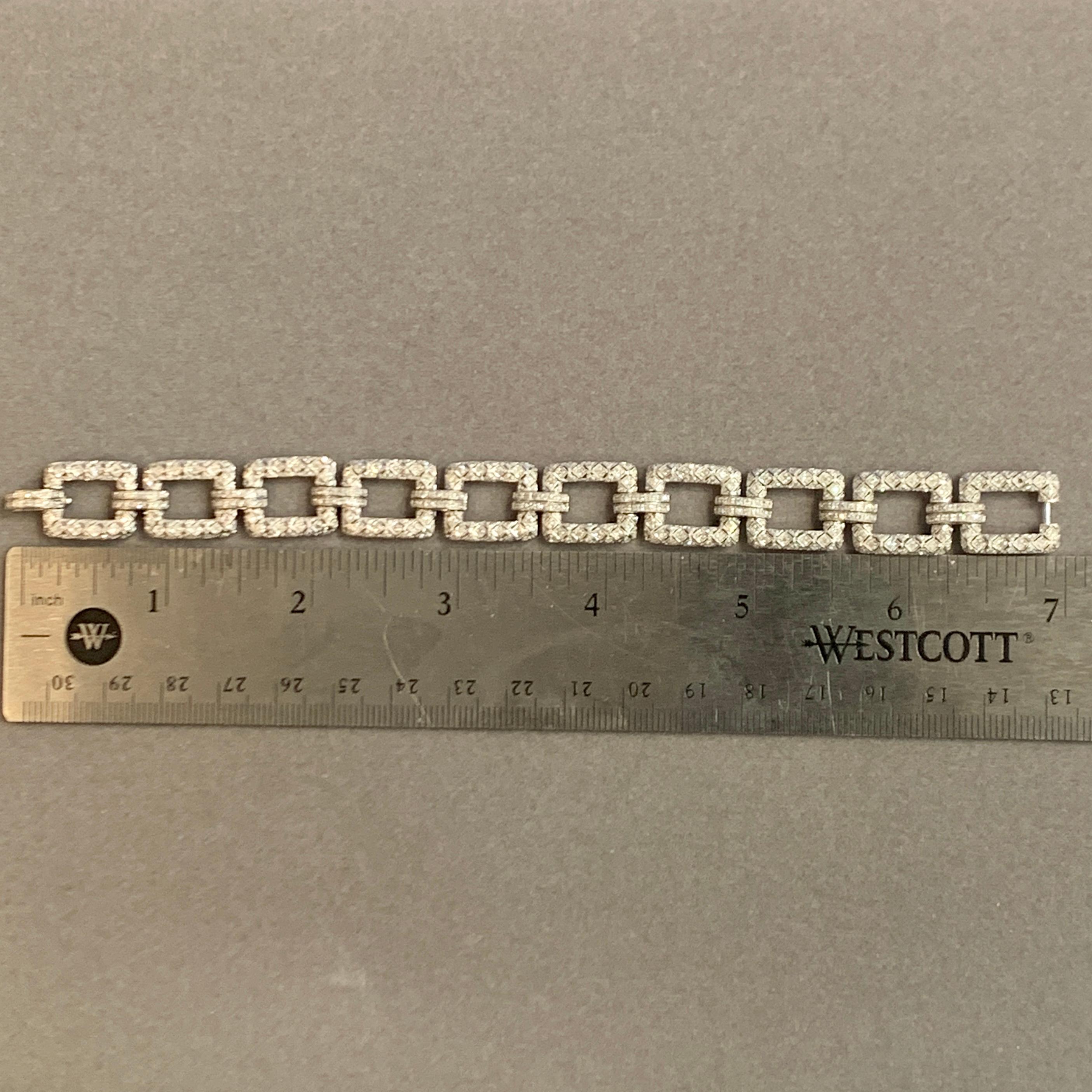 Bracelet à maillons diamantés en vente 4