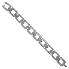 Retro Diamond Link Bracelet 
