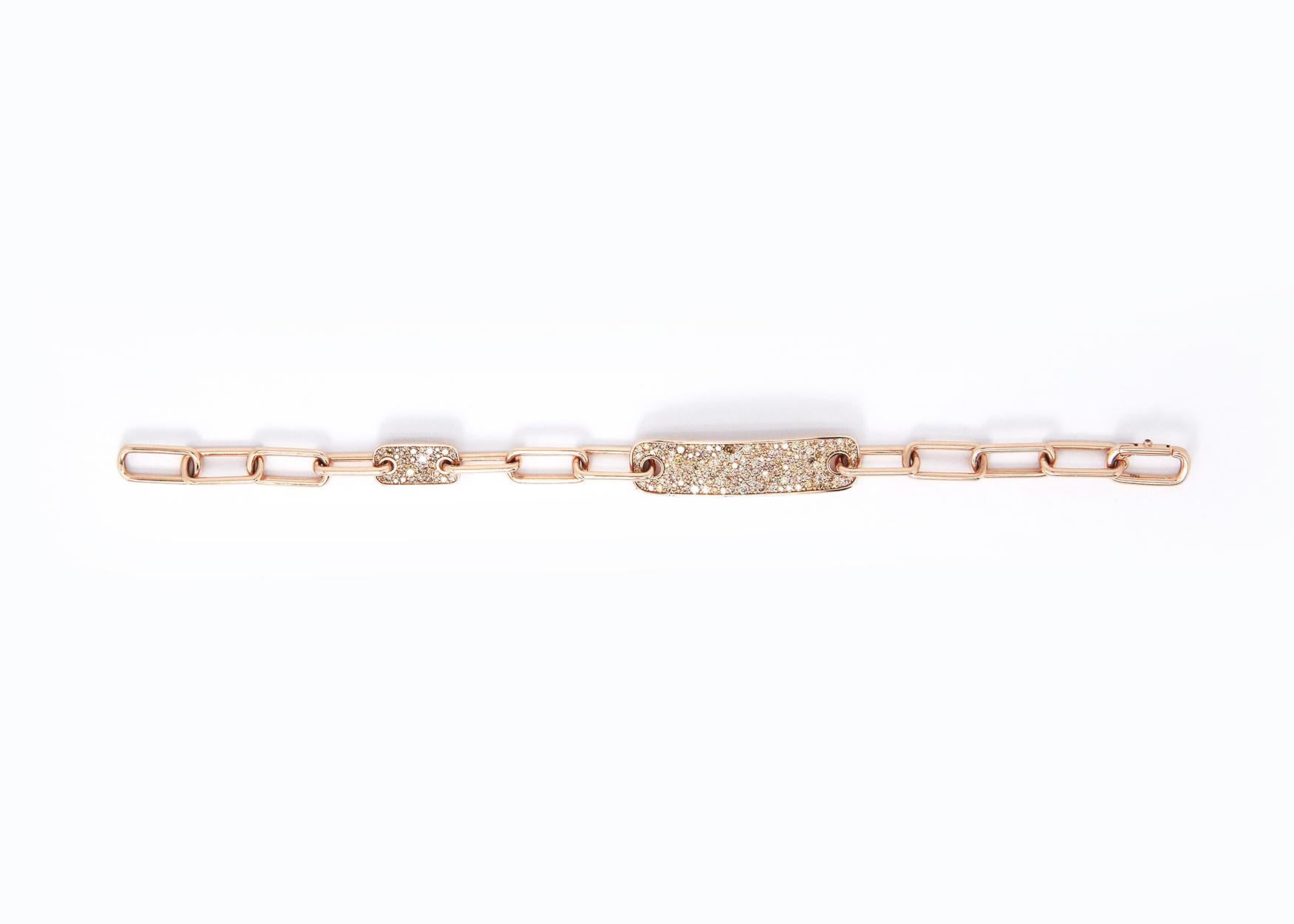 Artista Bracciale A Link con diamanti di SOONHEE (dimensioni 15,5 ~ 19,5 cm) in vendita