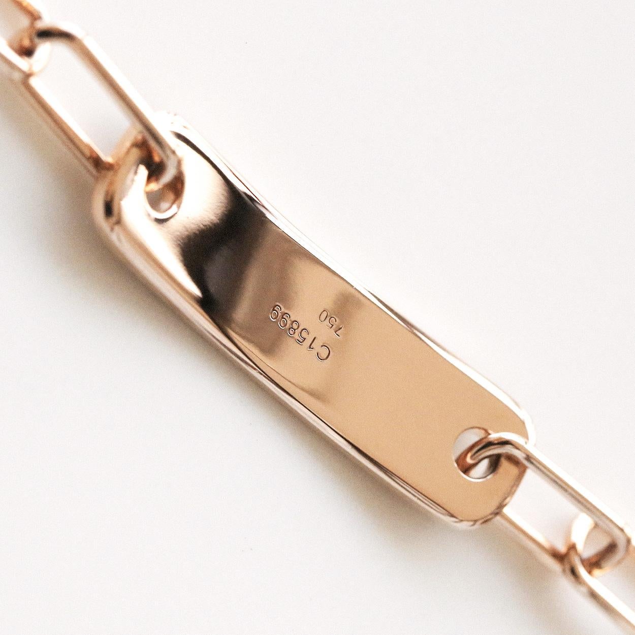 Bracciale A Link con diamanti di SOONHEE (dimensioni 15,5 ~ 19,5 cm) in vendita 1
