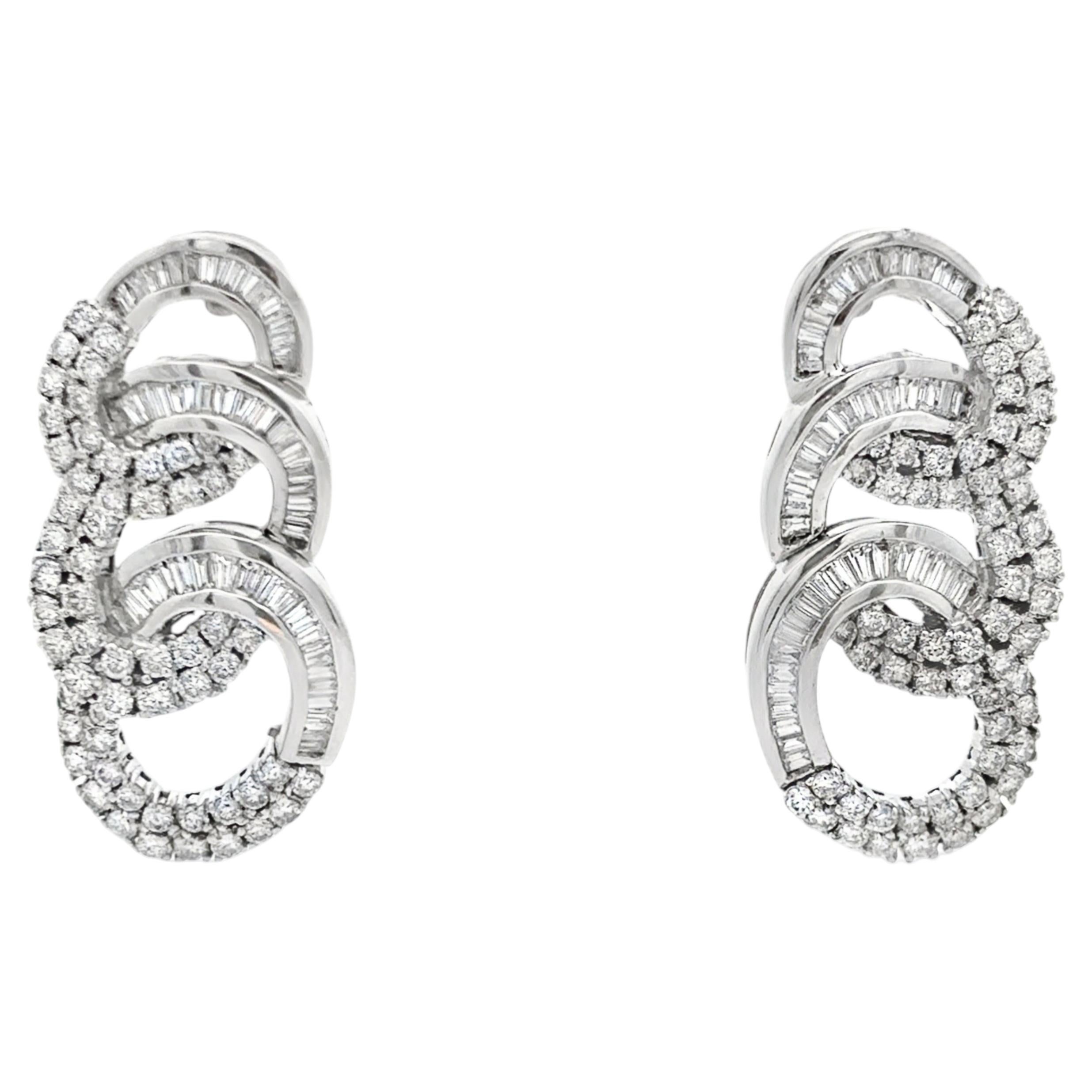 Diamond Link Earrings