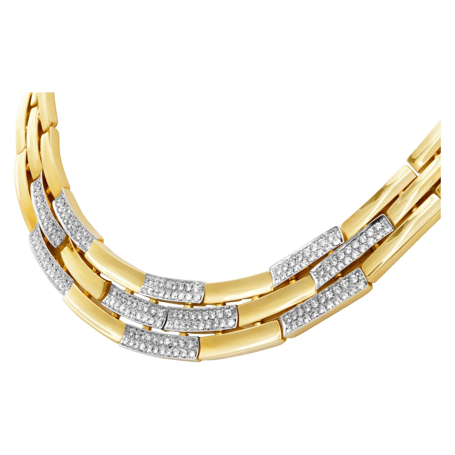 Women's Diamond Link Necklace 