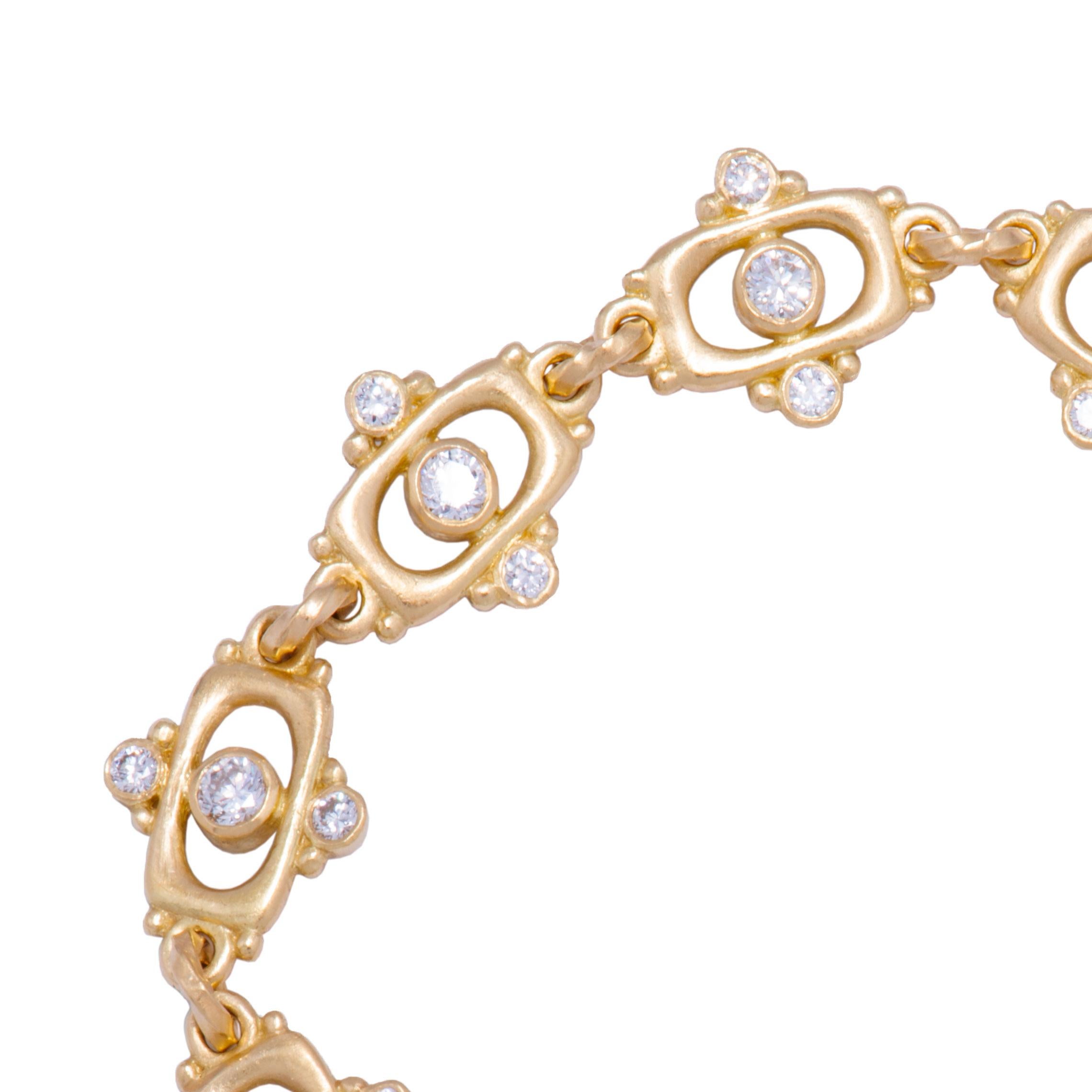 Diamond Link Tabla Bracelet In New Condition For Sale In Santa Fe, NM