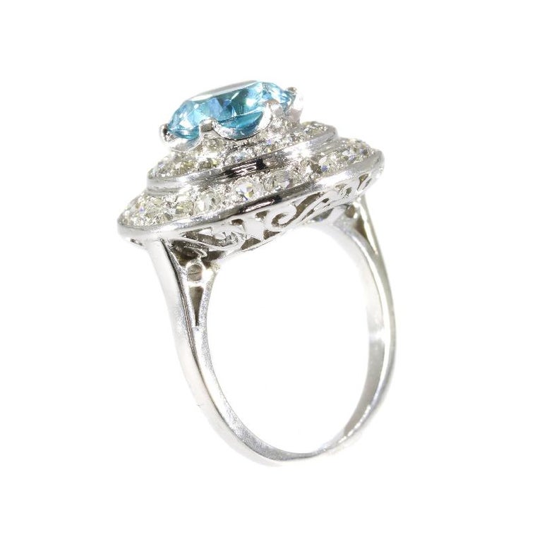 Diamond Loaded Platinum Engagement Ring with a Big Starlite in its ...