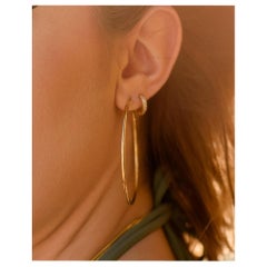 Diamond Luxe Huggies, Yellow Gold