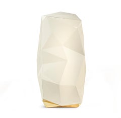 Diamond Luxury Safe in Lacquered Fiberglass and Gold Leaf Detail