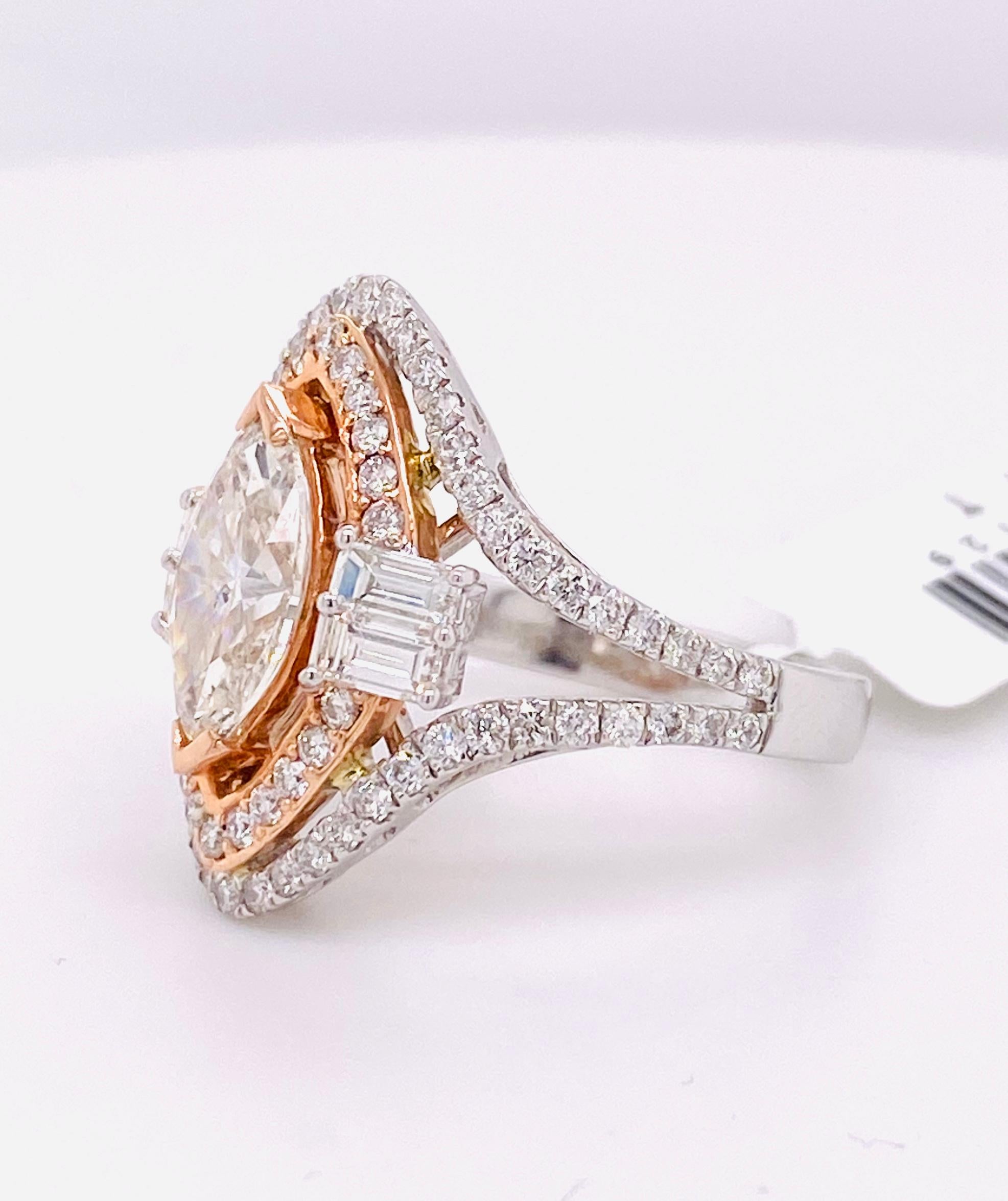 split shank marquise engagement ring