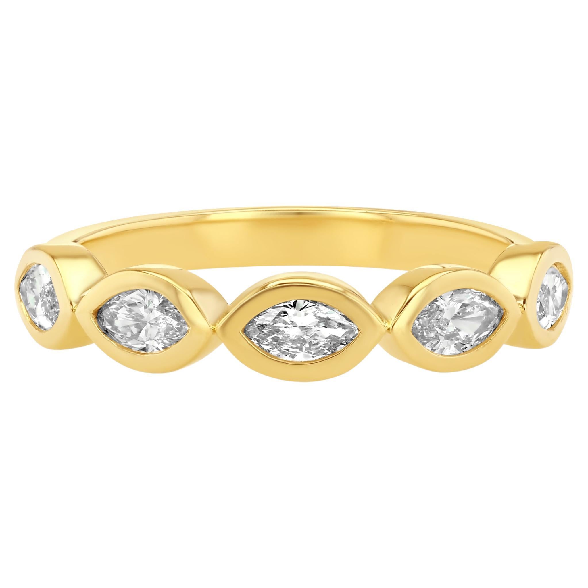 Diamond Marquise Band Ring For Sale