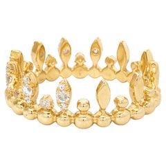 Bandeau couronne marquise en diamant