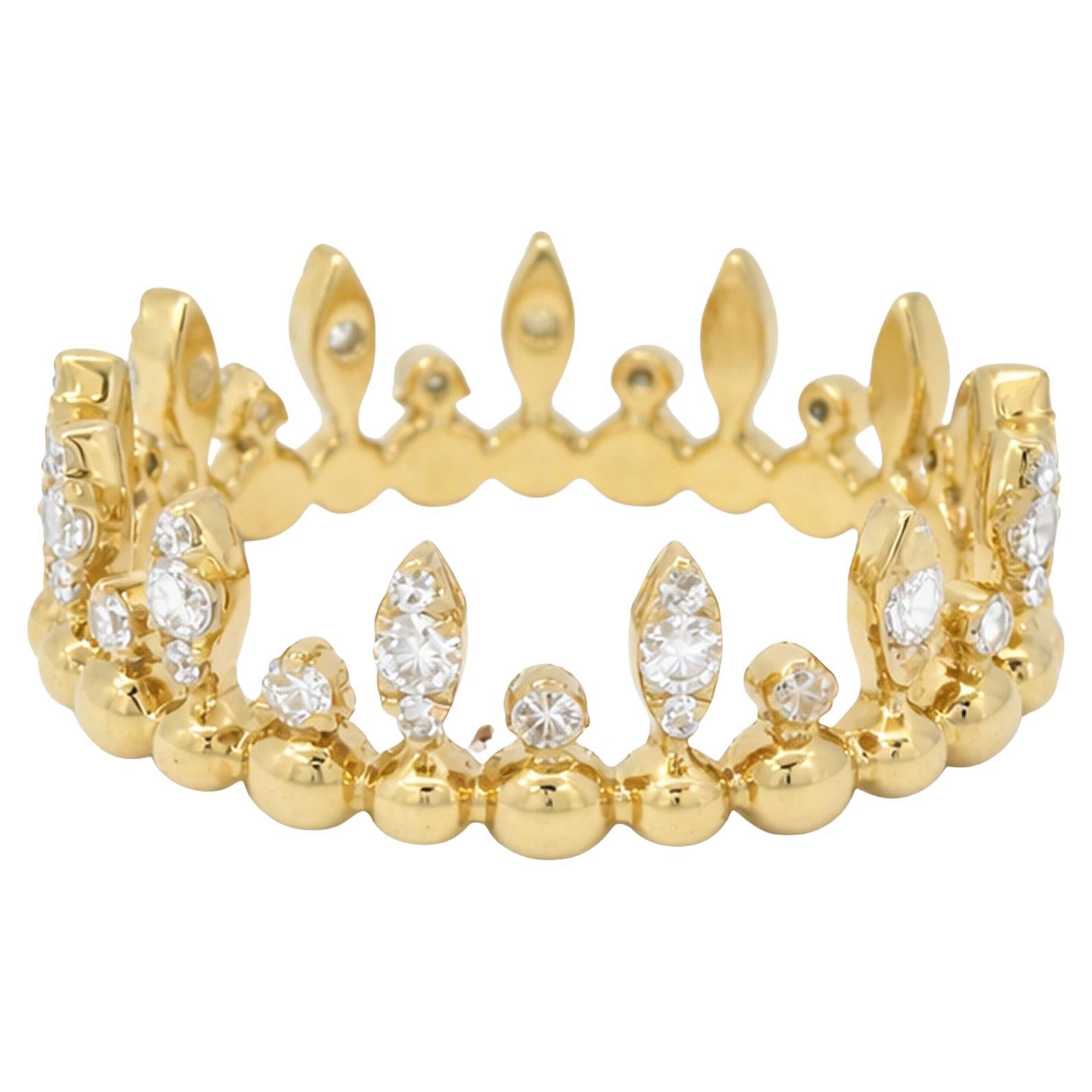 Diamond Marquise Crown Band