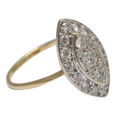 Diamond Marquise Gold Ring