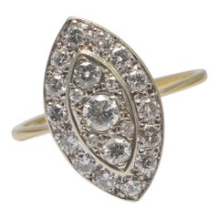 Diamond Marquise Gold Ring