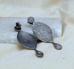 Diamond Marquise Shaped and 925 Silver Fashion Earring