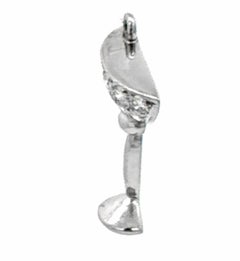Diamond Martini Glass Charm by Felix Vollman