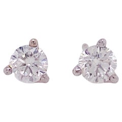 Boucles d'oreilles Martini diamantées 1/2 carat en or 14K, .50 Accent Stack LV