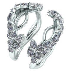 Diamond mathing bands in Platinum for Emerald engagement ringring - Justin